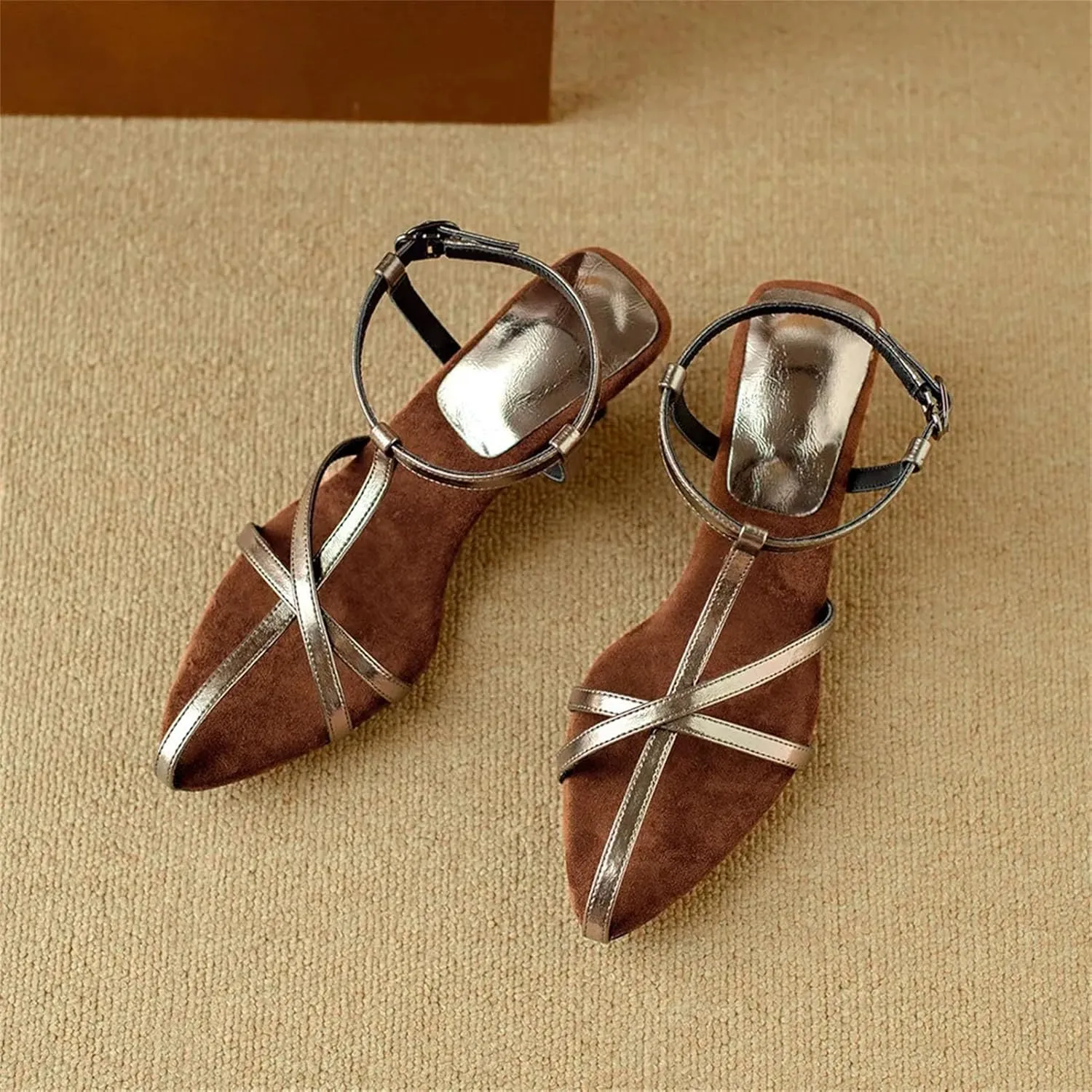 Women's Chunky Heel Gladiator Sandals - Open Toe Platform, Summer Throwback-Inspired Party