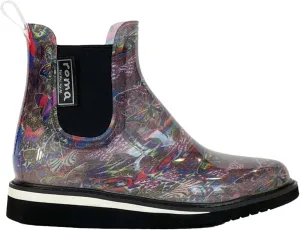 Women's Rain Boots Ankle by Roma Boots, Versatile Vegan Rubber Rain Shoes, Comfortable Rain Boot, Waterproof Rain Shoes with Quick Dry Super Soft Lining - US Sizes.
