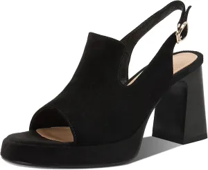 Women's Round Toe Sandals - Genuine Leather Thick Heels, Summer Casual Office Lady