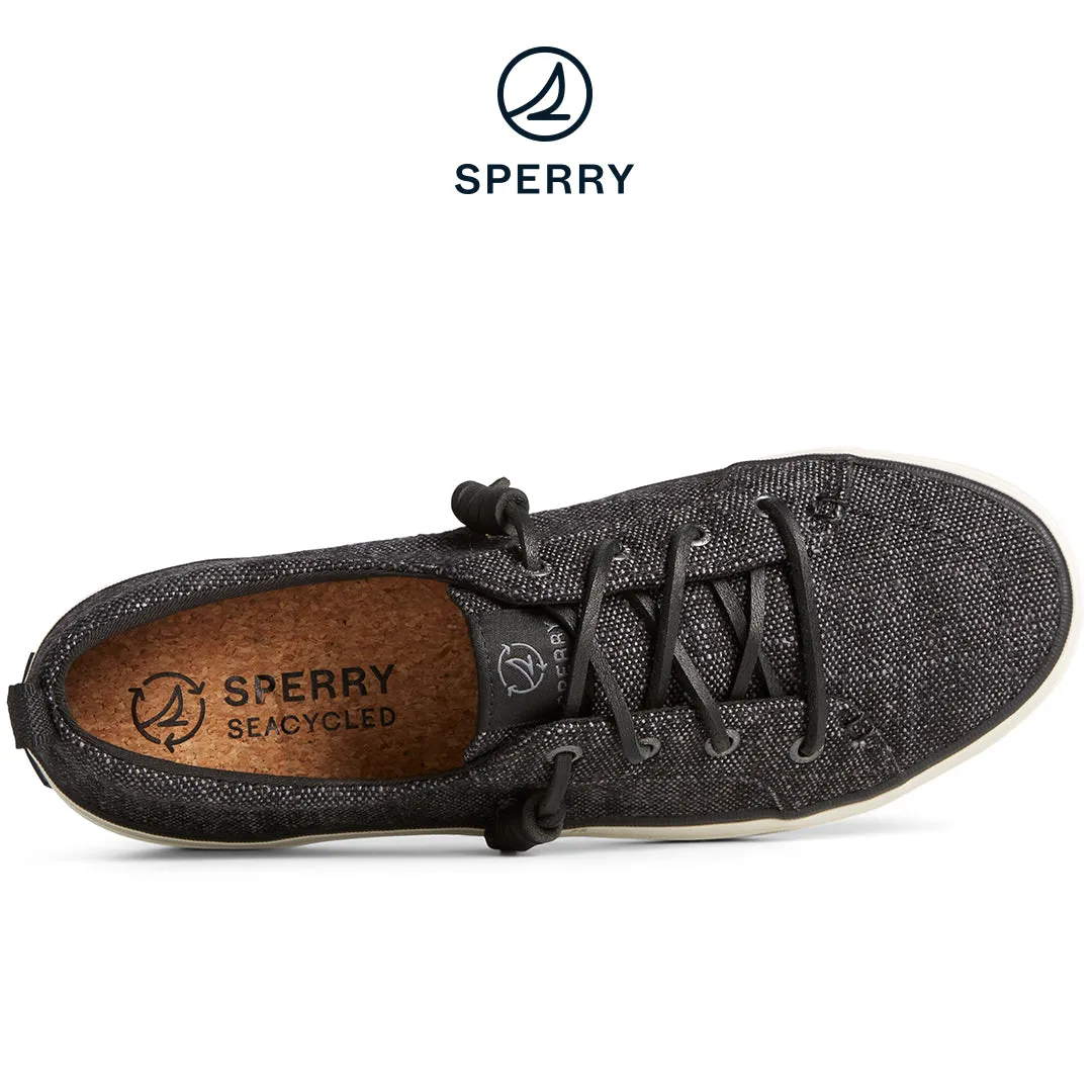 Women's SeaCycled™ Crest Vibe Baja Sneakers - Black (STS88906)