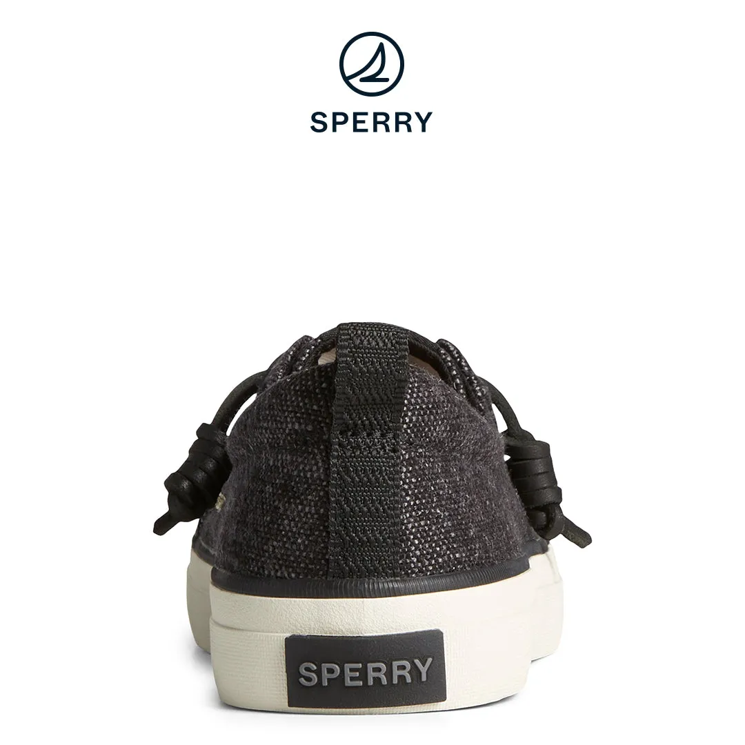 Women's SeaCycled™ Crest Vibe Baja Sneakers - Black (STS88906)