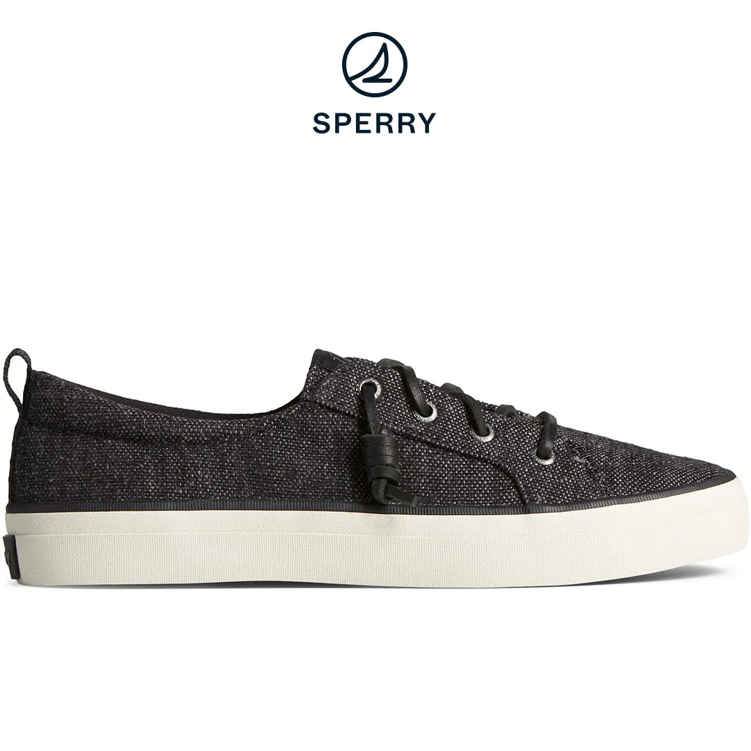 Women's SeaCycled™ Crest Vibe Baja Sneakers - Black (STS88906)