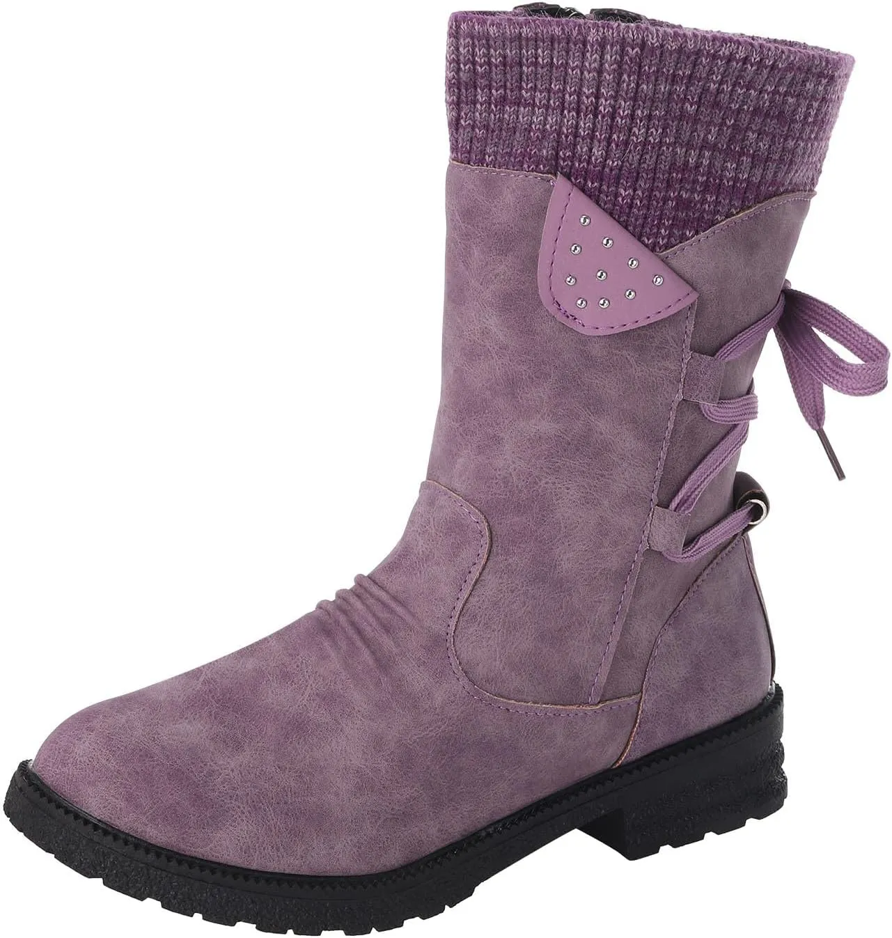 Womens Slip on Snow Boots Waterproof Womens Snow Boots Ankle Boots Women Winter Snow Duck Boots Women Waterproof Wide Width Botas Para Nieve E Invierno De Mujer