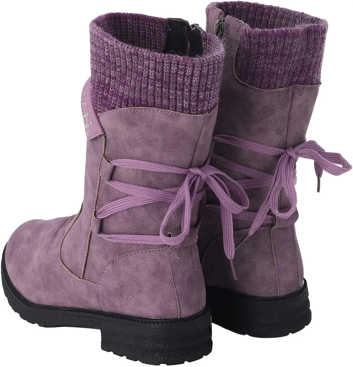 Womens Slip on Snow Boots Waterproof Womens Snow Boots Ankle Boots Women Winter Snow Duck Boots Women Waterproof Wide Width Botas Para Nieve E Invierno De Mujer