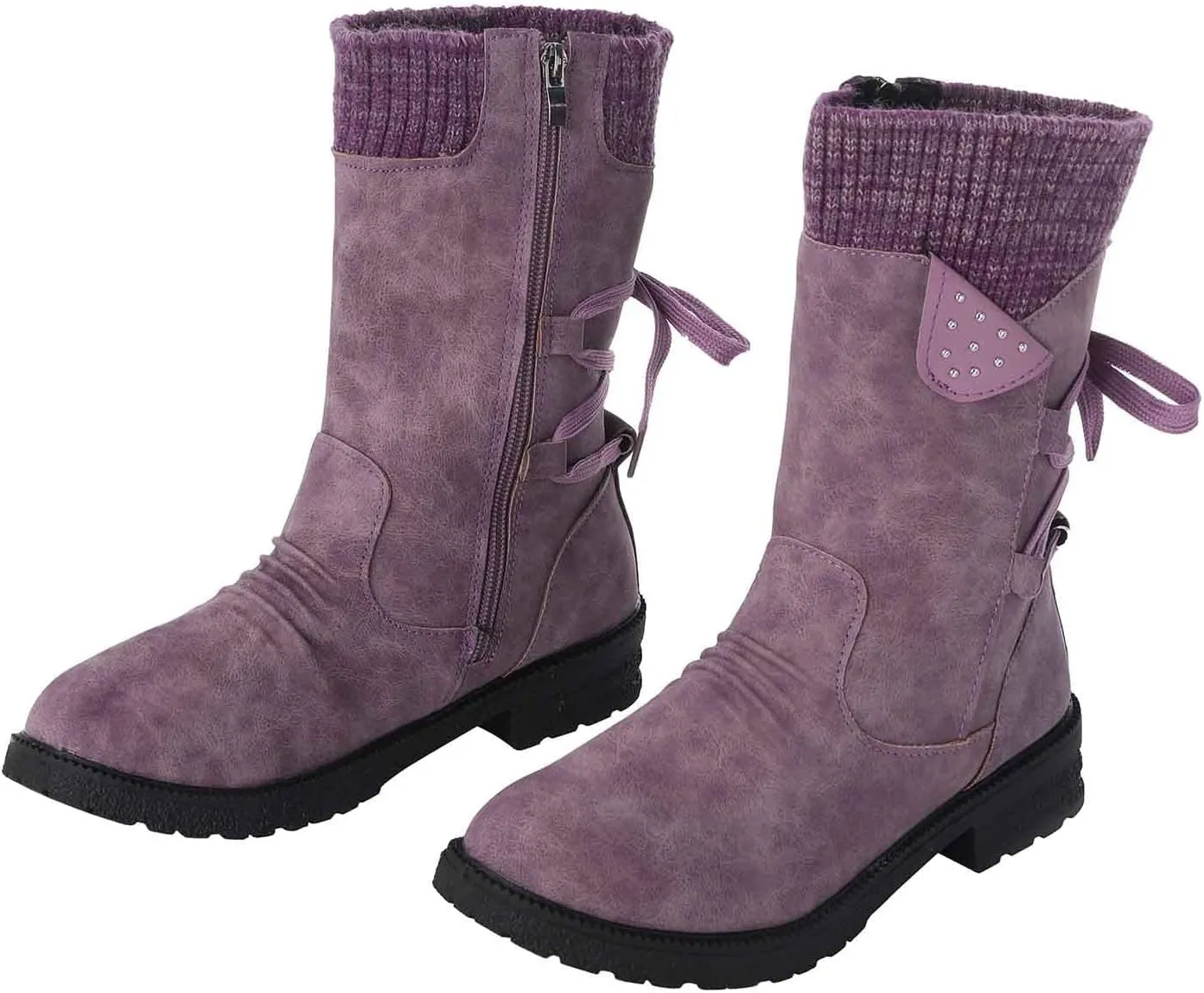 Womens Slip on Snow Boots Waterproof Womens Snow Boots Ankle Boots Women Winter Snow Duck Boots Women Waterproof Wide Width Botas Para Nieve E Invierno De Mujer