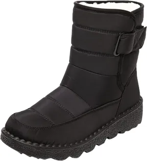 Women's Snow Boots Slip on Womens Insulated Waterproof Winter Snow Boots Cute Winter Boots for Women 2023 Wide Snow Boots for Women Wide Width Botas De Trabajo Para Mujeres Contra El Agua