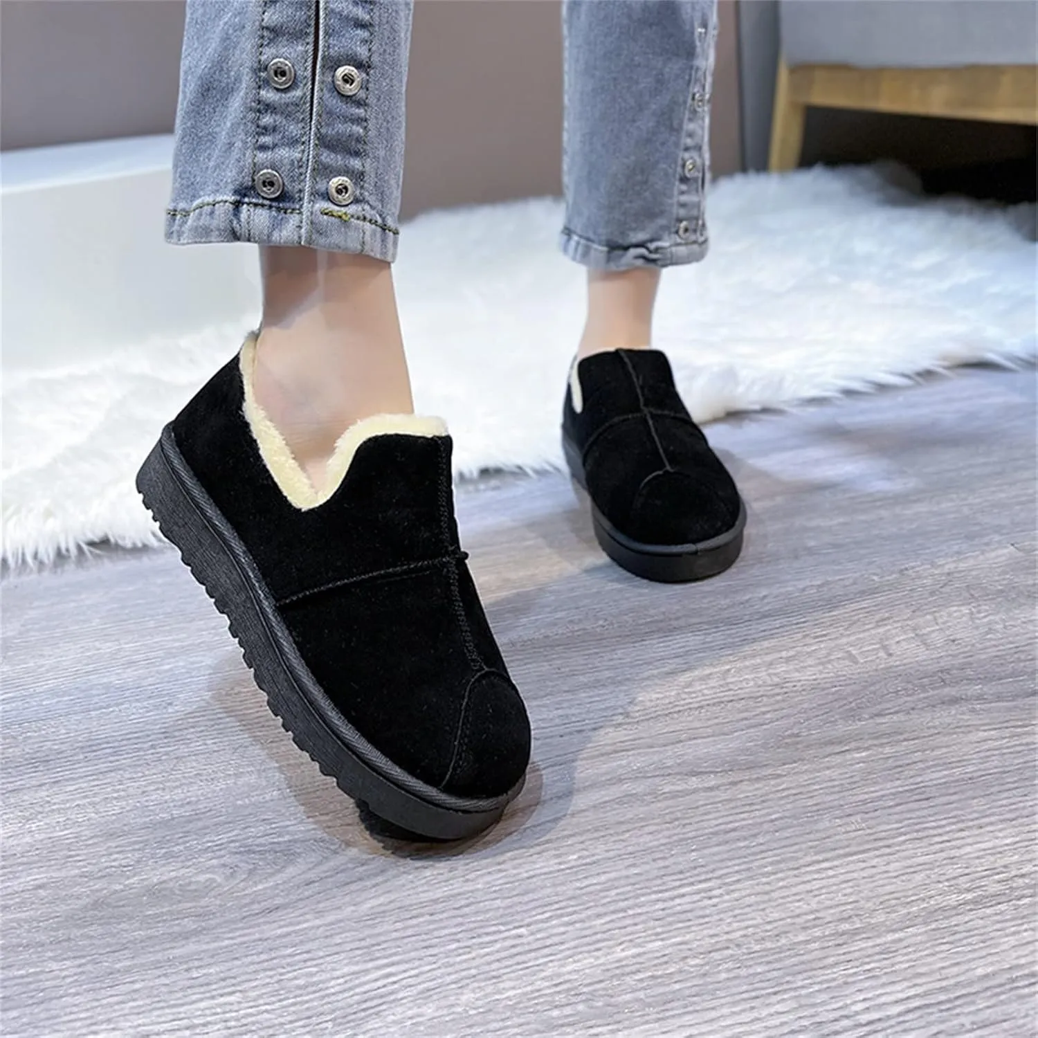 Women's Snow Boots Snow Boot Women Low Womens Wide Snow Boots Wide Width Mid Calf Winter Boots for Women Waterproof Botas Para Nieve De Mujer Anti Deslizante