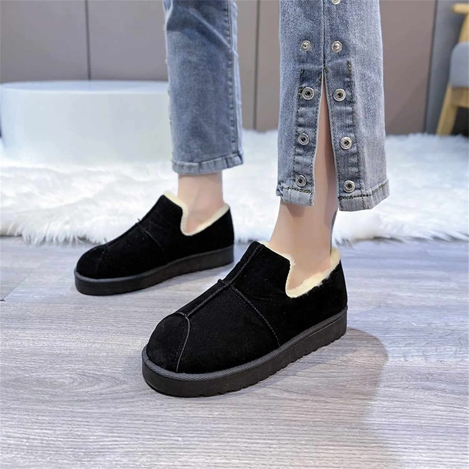 Women's Snow Boots Snow Boot Women Low Womens Wide Snow Boots Wide Width Mid Calf Winter Boots for Women Waterproof Botas Para Nieve De Mujer Anti Deslizante