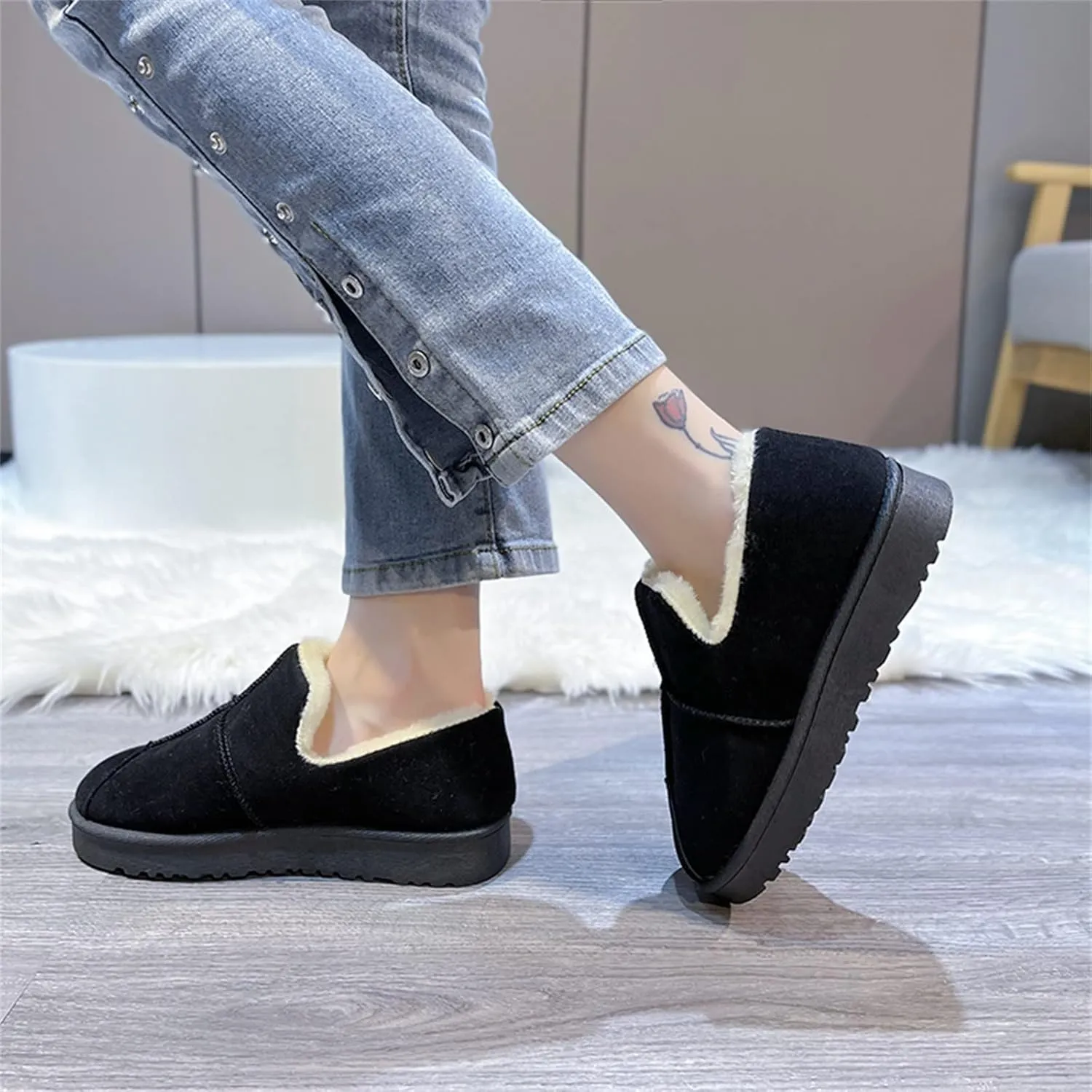 Women's Snow Boots Snow Boot Women Low Womens Wide Snow Boots Wide Width Mid Calf Winter Boots for Women Waterproof Botas Para Nieve De Mujer Anti Deslizante