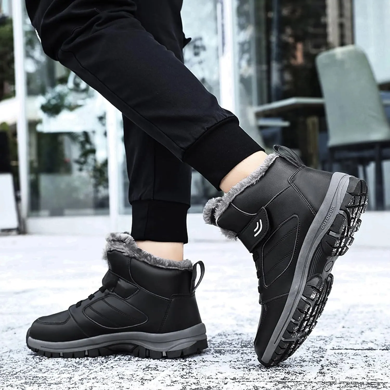 Womens Snow Boots Waterproof Insulated 10.5 Wide Womens Winter Snow Boots Slip on Womens Boots for Snow Winter Boots for Women High Heels Womens Socks Thermal Hiking Winter Boot Warm