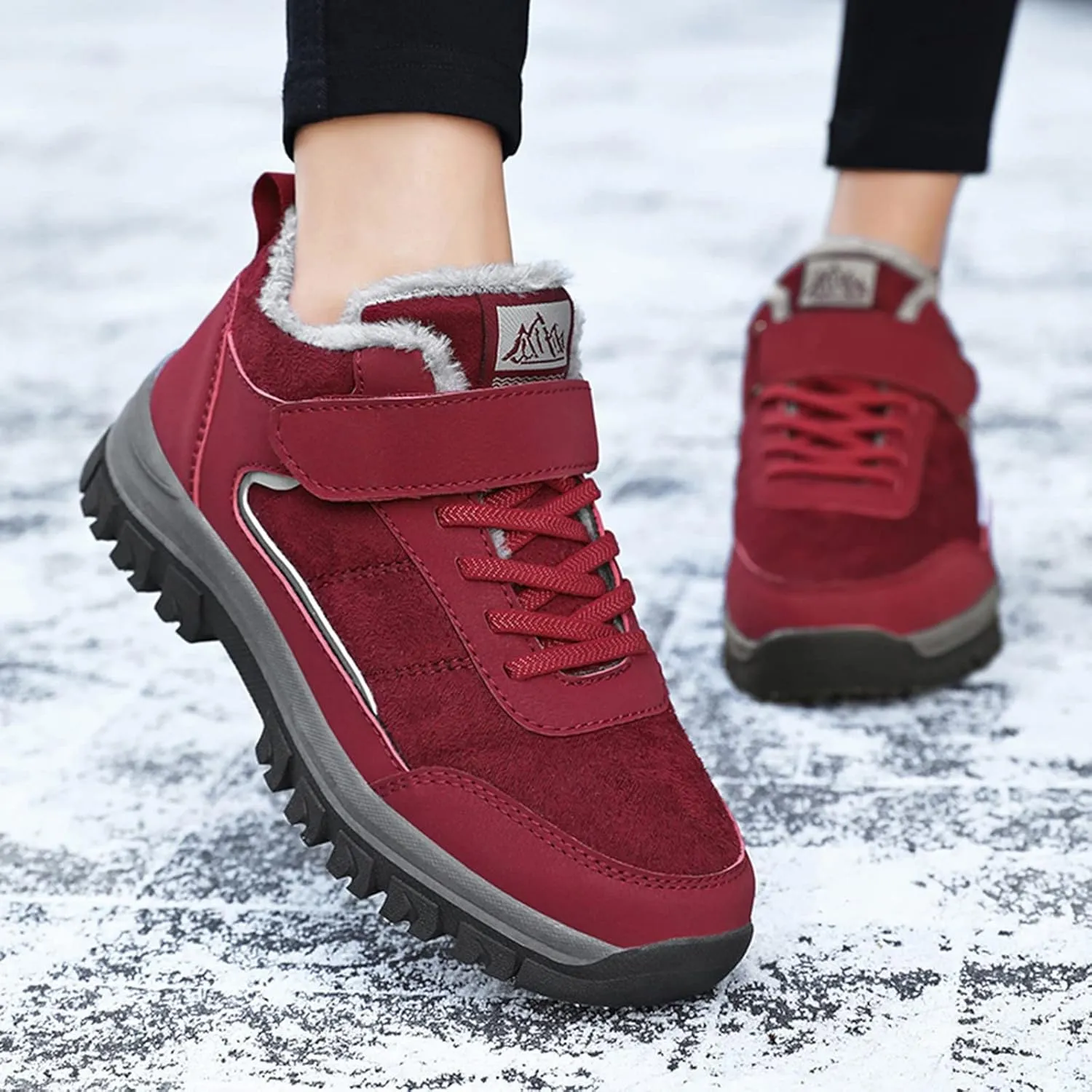 Womens Snow Boots Waterproof Insulated Womens Winter Boots Cute Furry Warm Winter Boots Women Size 11 Boots for Snowshoes Botas Contra El Agua Para Mujeres