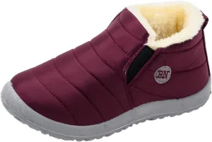 Womens Snow Boots Waterproof Slip on Women's Winter Waterproof Fur Lined Frosty Snow Boots Women's Winter Boots Wide Calf Zapatos Para La Nieve De Mujer Botas Contra El Agua Para Mujer