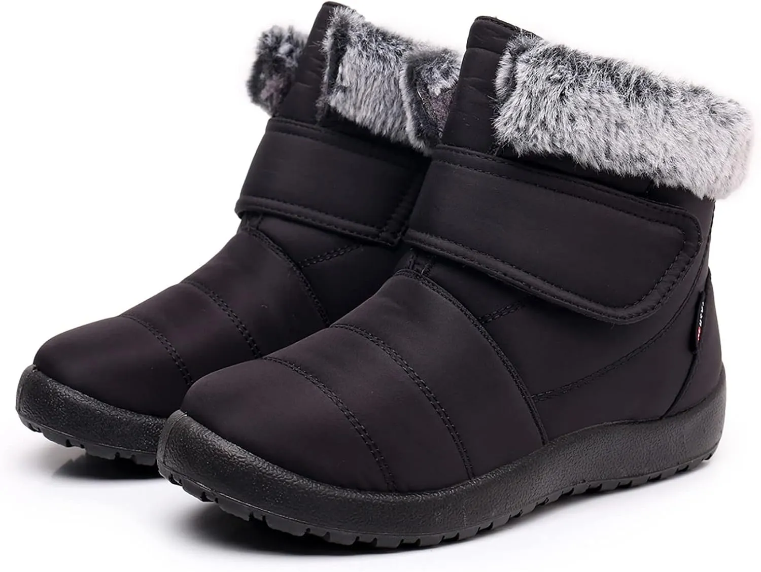 Women's Snow Boots Waterproof Zipper Women Snow Boots Slip on Womens Winter Boots Size 10.5 Wide Snow Boots for Snowshoeing Botas De Invierno Para Mujer Pie Ancho