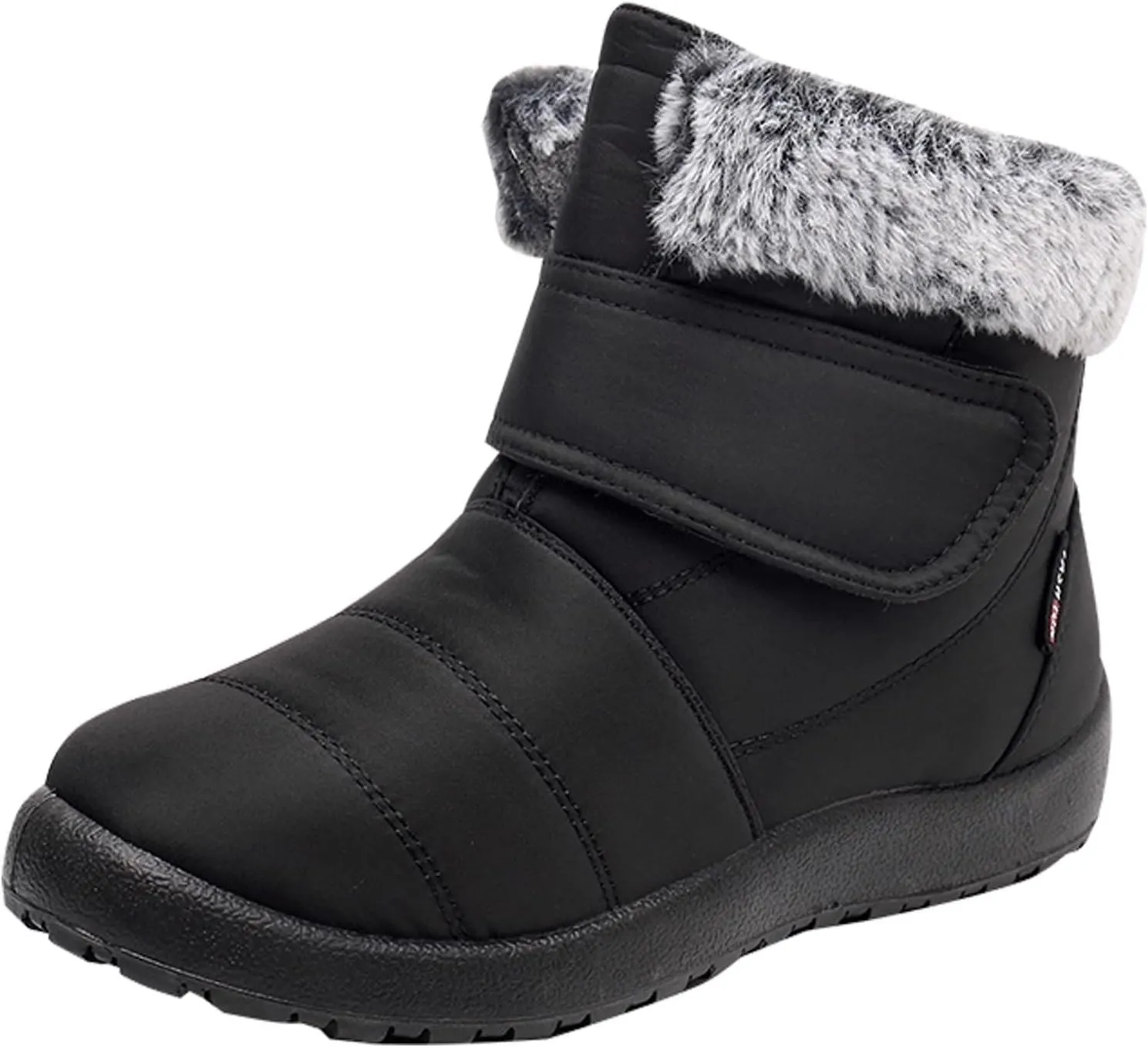 Women's Snow Boots Waterproof Zipper Women Snow Boots Slip on Womens Winter Boots Size 10.5 Wide Snow Boots for Snowshoeing Botas De Invierno Para Mujer Pie Ancho
