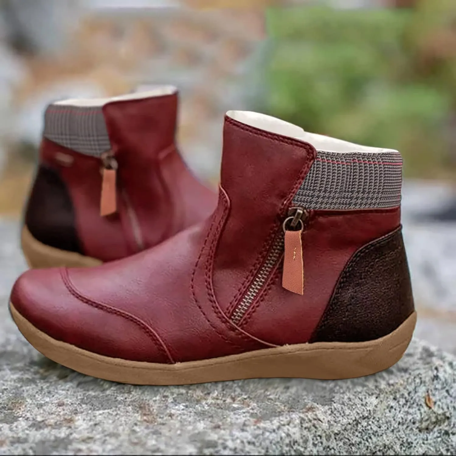 Womens Snow Knee High Winter Boots Ladies Waterproof Warm Fur Lined Womens Boots Winter 2023 Dark Brown Winter Boots for Women Waterproof Womens Black Winter Boots Size 8 Botas Para Mujer De Invierno