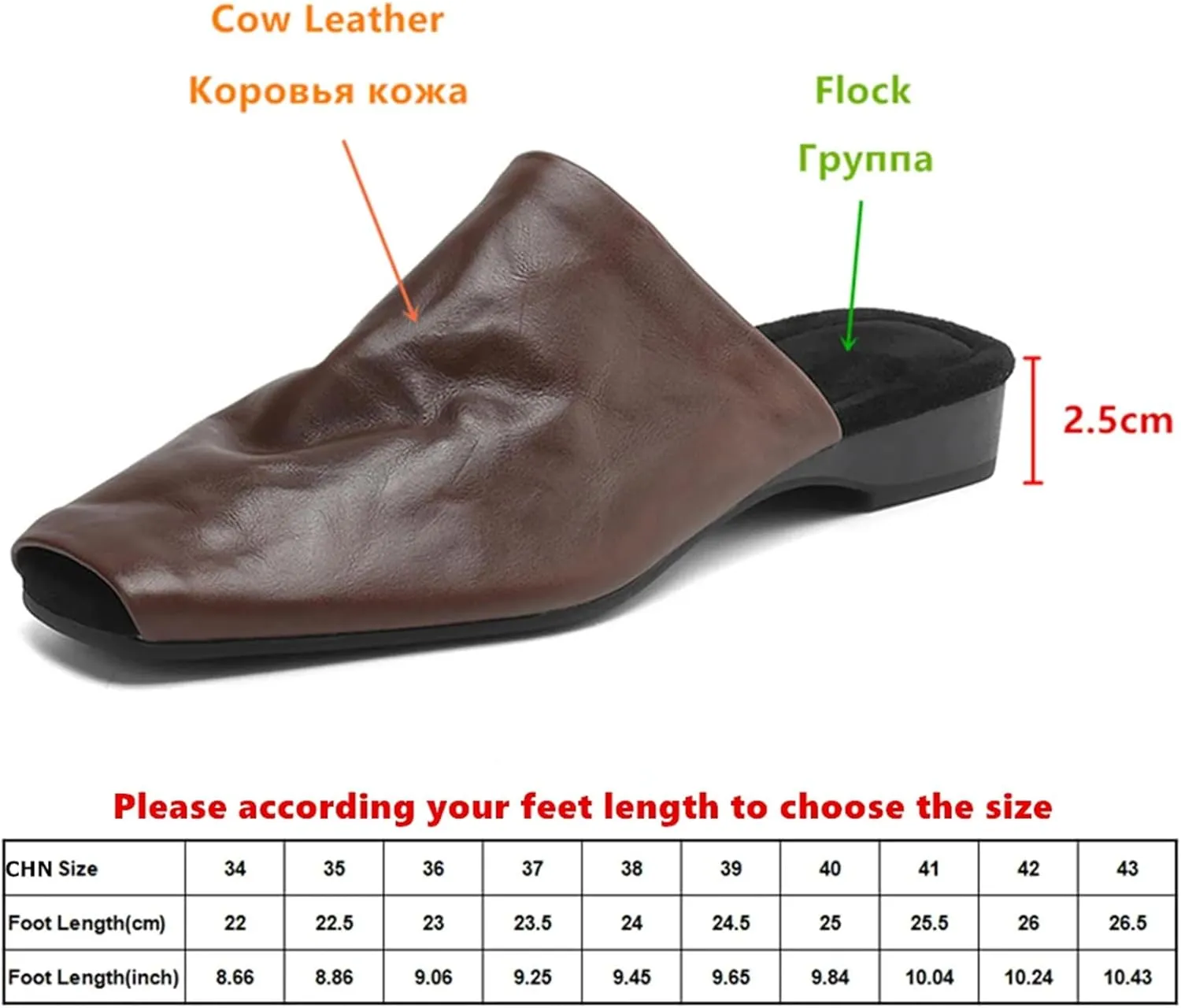 Women's Vintage Square Toe Sandals - Genuine Leather Thick Heels, Summer Casual Fashion Sandals