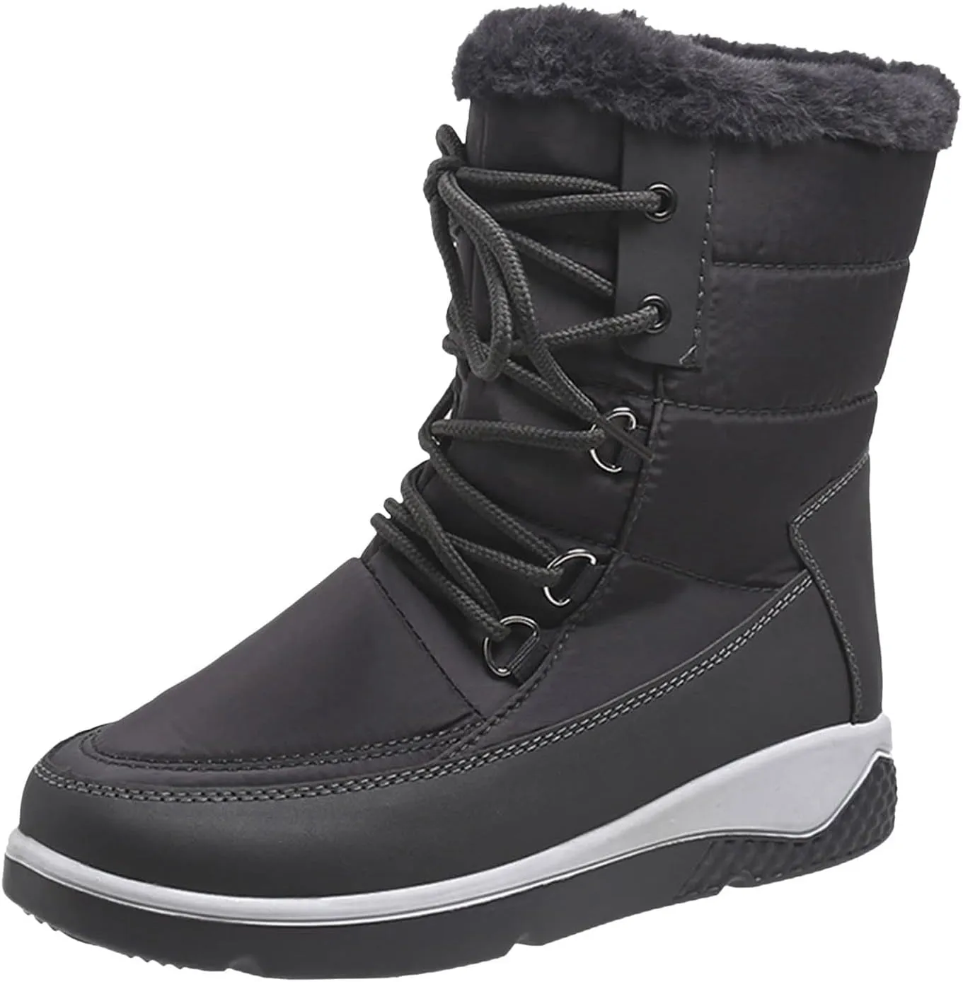 Womens Waterproof Winter Boots 10w Wide Calf Women's Winter Boots Waterproof Sexy Womens Wide Calf Pull on Snow Boots Womens Waterproof Boots Size 11 Womens Warm Winter Boots Wide Width