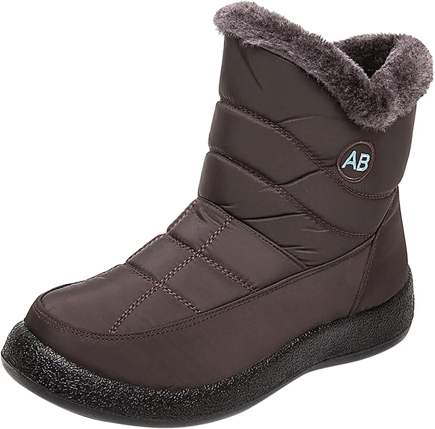 Womens Wide Size 10.5 Snow Boots Women's Winter Boots Wide Width Waterproof Winter Boots for Women Slip ons Outdoor Waterproof Rubber Boots for Women Snow Shoes for Women Slip on