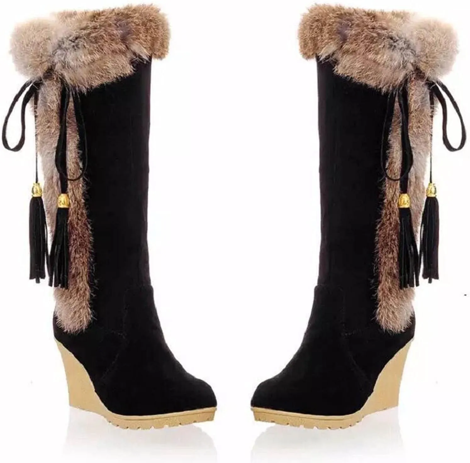 Womens Winter Snow Boots Women's Tall Waterproof Winter Boots Womens Snow Boots Waterproof Size 8 Slip on Snow Boots for Women Botas De Invierno Para Mujeres