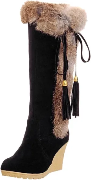 Womens Winter Snow Boots Women's Tall Waterproof Winter Boots Womens Snow Boots Waterproof Size 8 Slip on Snow Boots for Women Botas De Invierno Para Mujeres