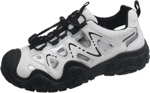 Y2k Platform Chunky Sneakers for Women's Retro Mesh Breathable Aesthetic Summer Casual Walking Shoes for Climbing Hiking